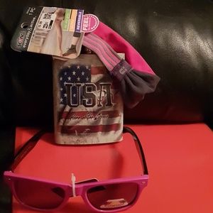 New unused still in package scunci and sunglasses